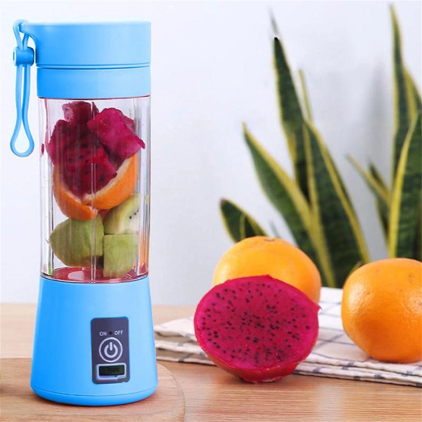 Liquidificador Elétrico Usb Recarregavel Portátil 6 Lâminas 110v/220v Cozinha Gourmet - Entrega Rápida Para Todo o Brasil