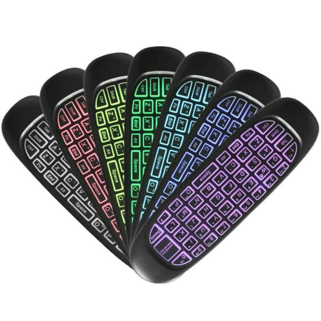 controle remoto de teclado universal de 2.4G USB com luz conduzida