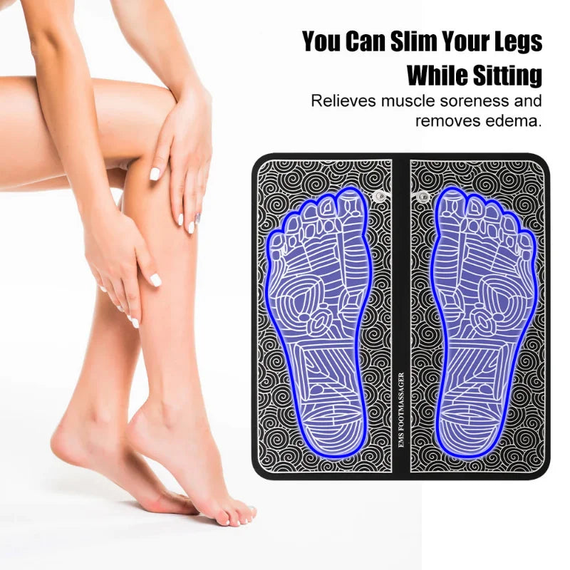 Dezenas fisioterapia pé massageador esteira massageador pes muscular elétrico ems cuidados de saúde relaxamento terapia física massagem saúde