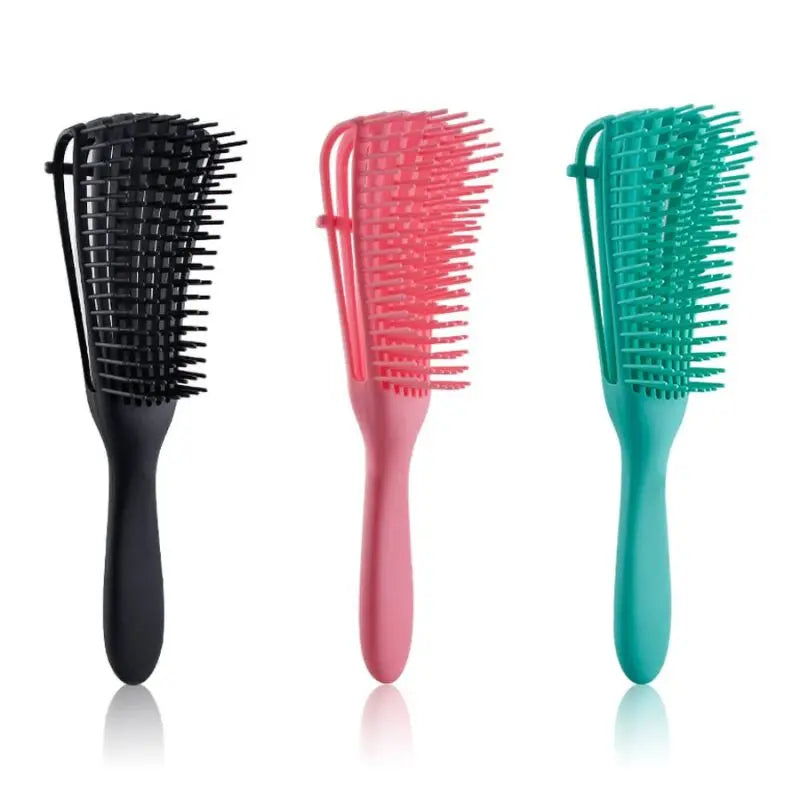Kit2 Polvo Escova Cabelo Curado Novo Pente de Massagem