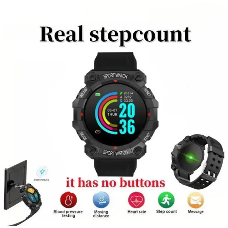 2024 relógio inteligente masculino e feminino bluetooth smartwatch ip68 touchscreen pulseira de fitness esportes banda inteligente para ios android