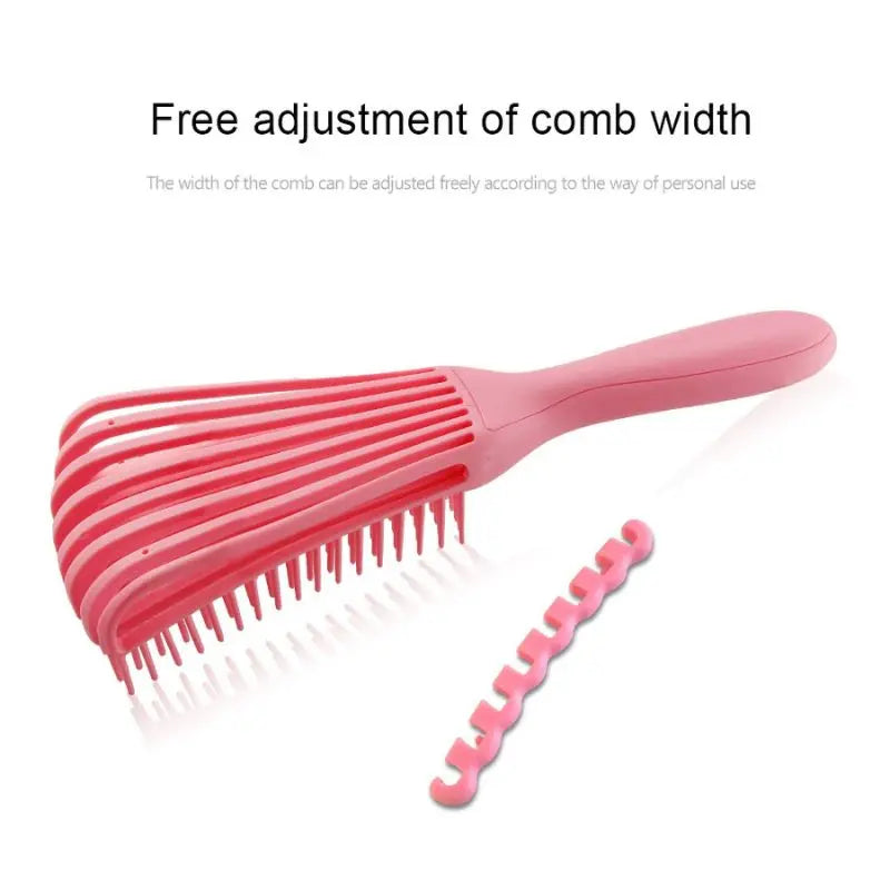 Kit2 Polvo Escova Cabelo Curado Novo Pente de Massagem