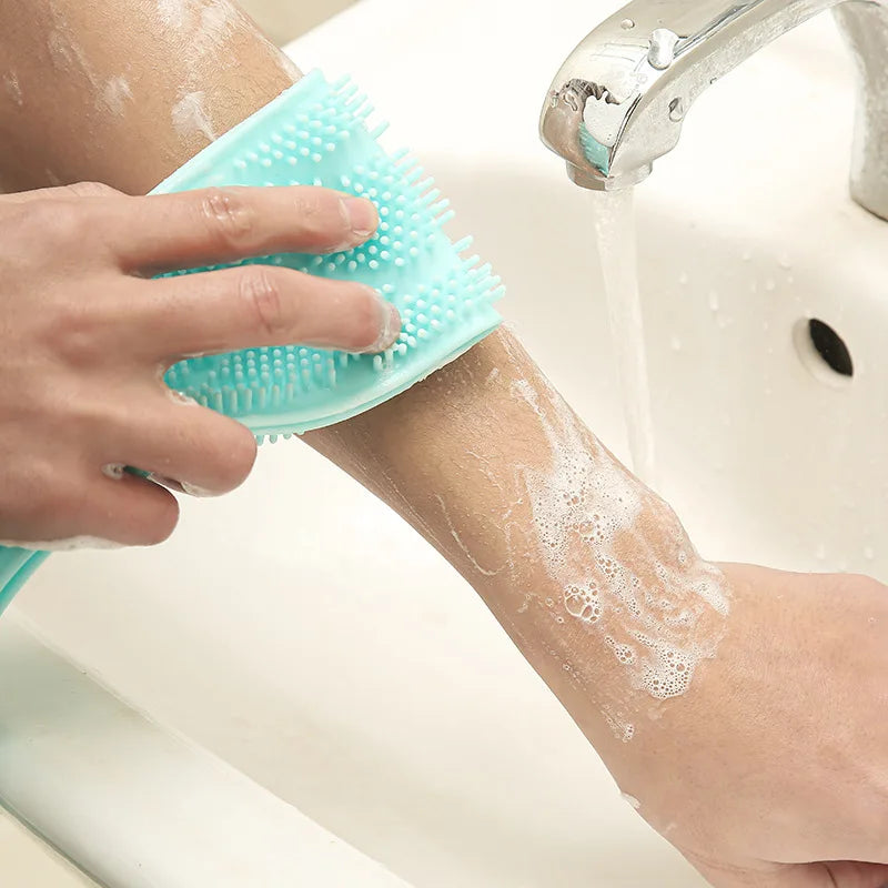 Corpo de lava da escova de banho do massager da esponja do silicone toda a esfoliação da bucha