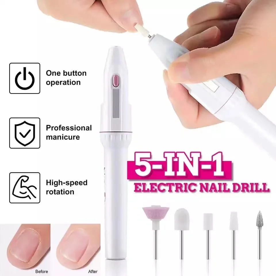 Lixa Elétrica Unhas Manicure Profissional Pedicure Sem Fio