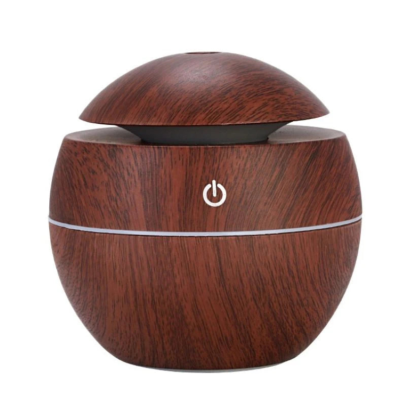Mini umidificador de ar tipo madeira e sabor ambiente