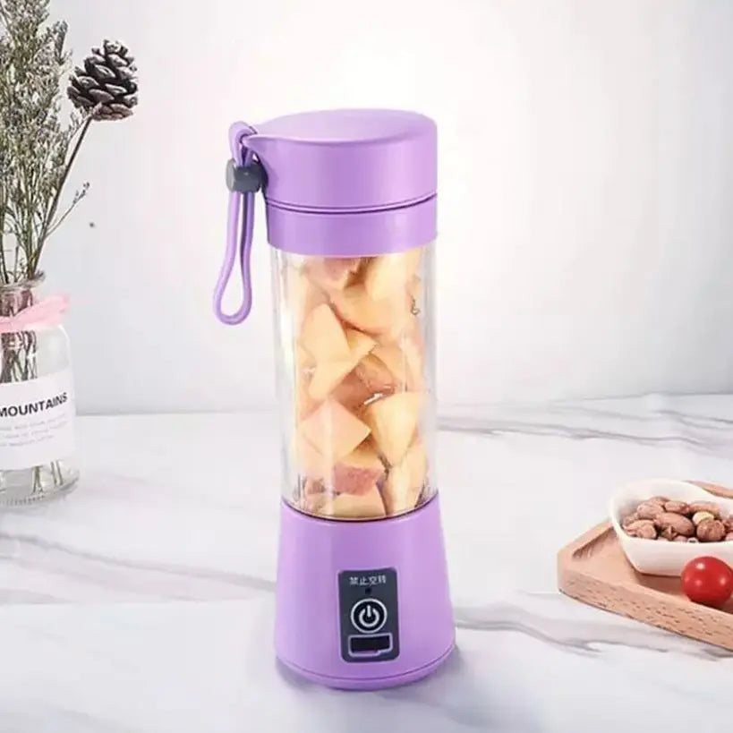 Liquidificador Elétrico Usb Recarregavel Portátil 6 Lâminas 110v/220v Cozinha Gourmet - Entrega Rápida Para Todo o Brasil