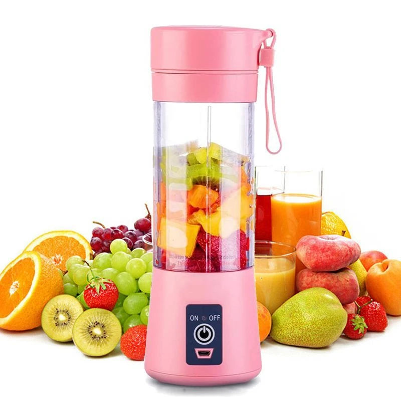 Liquidificador Elétrico Usb Recarregavel Portátil 6 Lâminas 110v/220v Cozinha Gourmet - Entrega Rápida Para Todo o Brasil