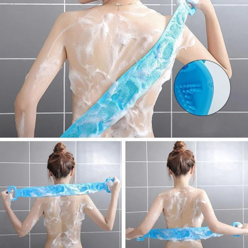 Corpo de lava da escova de banho do massager da esponja do silicone toda a esfoliação da bucha