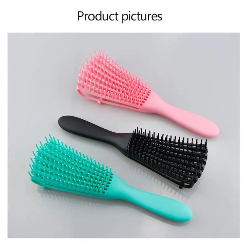 Kit2 Polvo Escova Cabelo Curado Novo Pente de Massagem