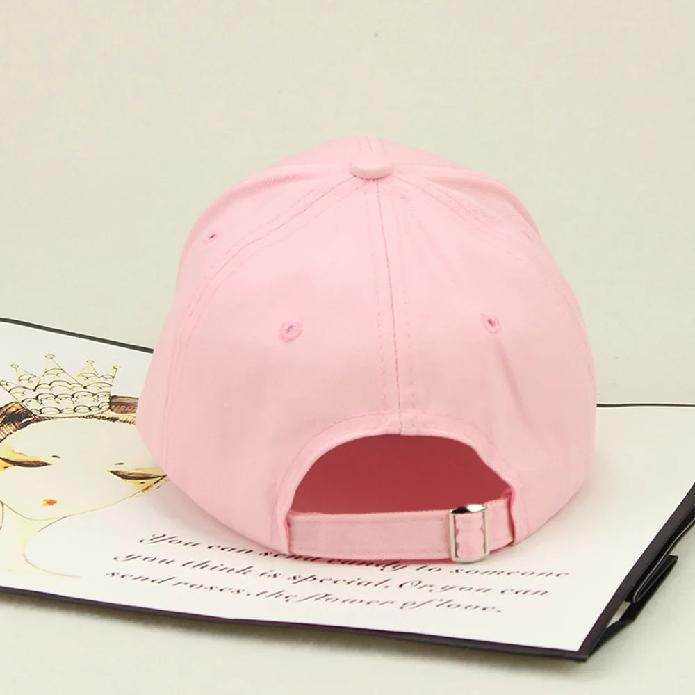 Chapéu rosa masculino feminino boné de beisebol hiphop curvado snapback amor gesto de dedo boné de beisebol ajustável 2024 verão chapéu de sol