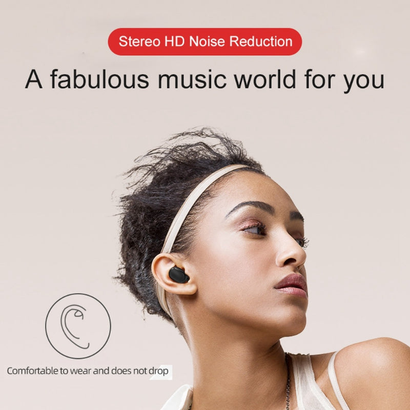 Fone de ouvido bluetooth esportes ao ar livre fone de ouvido sem fio 5.0 com caixa de carregamento controle de toque de energia fones de ouvido