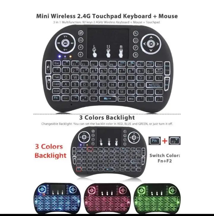 Mini teclado sem fio usb mini teclado sem fio com touchpad-entrega rápida venda nacional