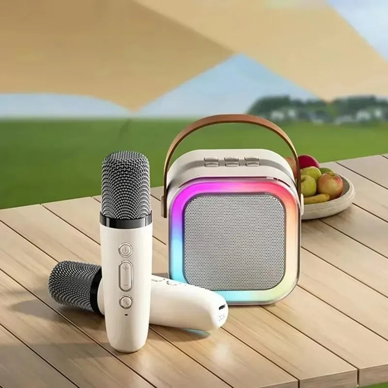 Microfone de áudio Bluetooth K12 máquina de karaoke portátil 5,3 PA speaker system wireless audio with microphone