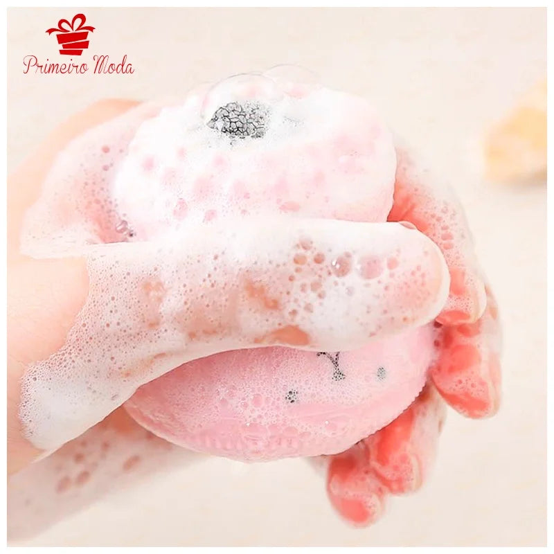 Esponja de limpeza facial esfoliante massageador facial polvo/para base/conjetivo/contorno/cuidados com a pele