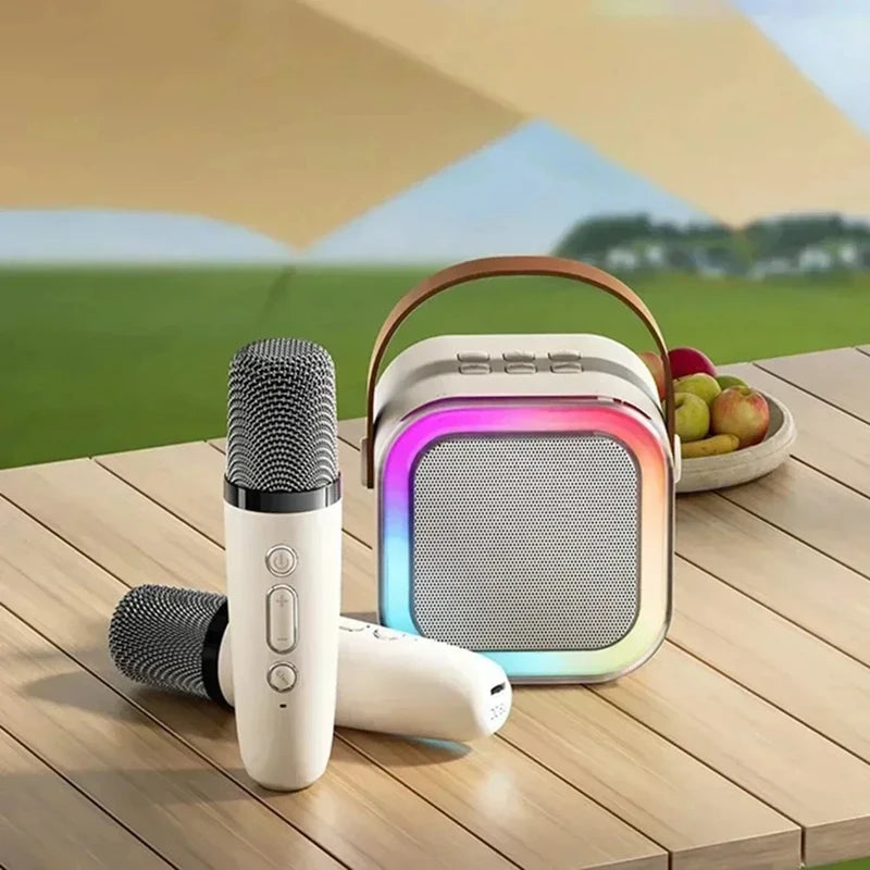 Microfone de áudio Bluetooth K12 máquina de karaoke portátil 5,3 PA speaker system wireless audio with microphone
